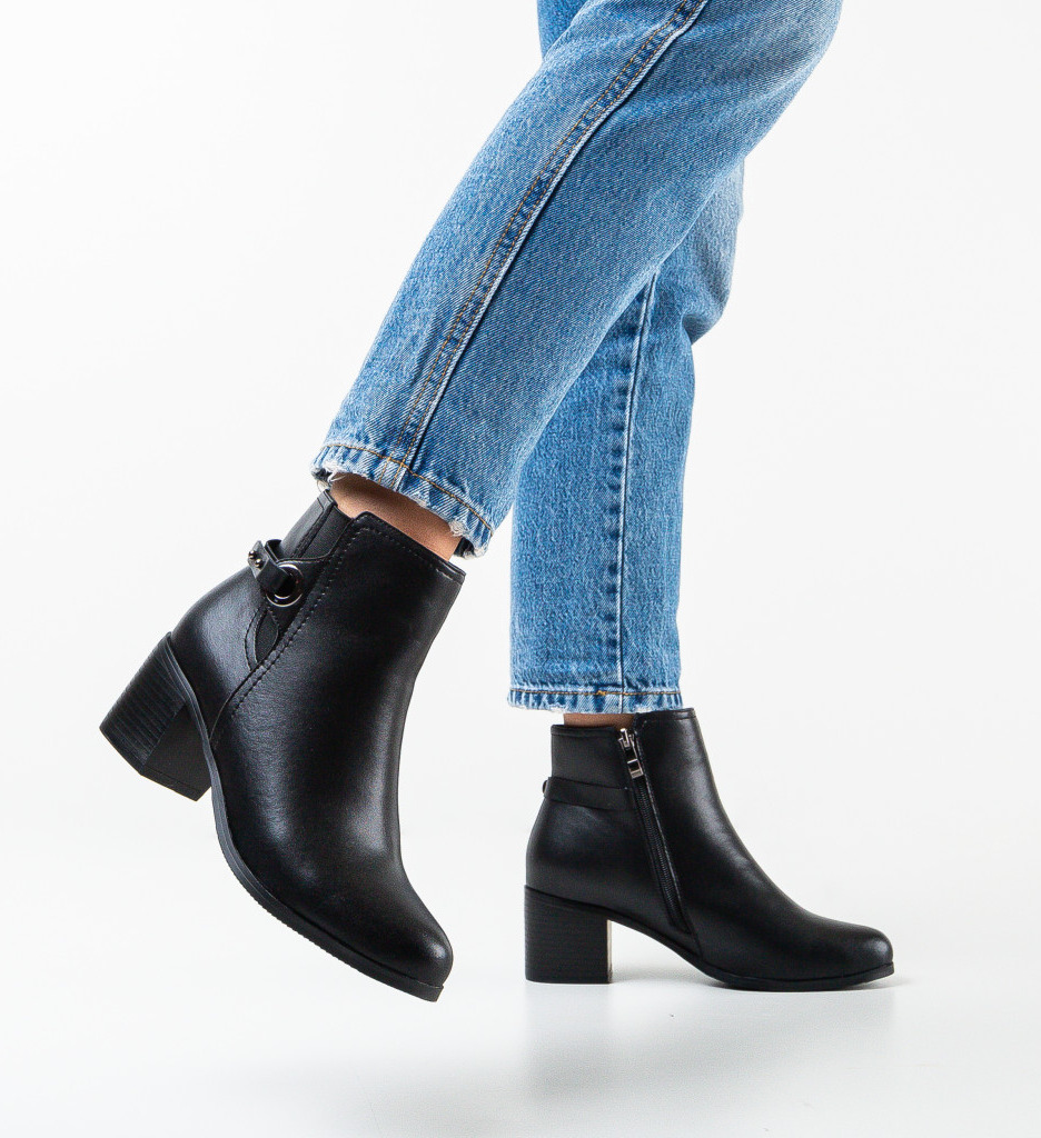 Botine rubio negre