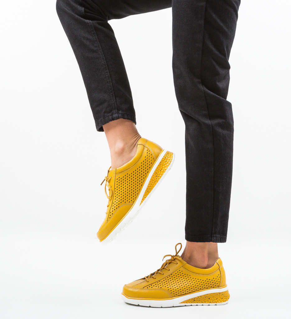 Pantofi Casual Arv Galbeni