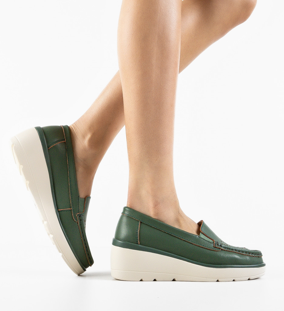 Poze Pantofi Casual Atic Verzi DePurtat