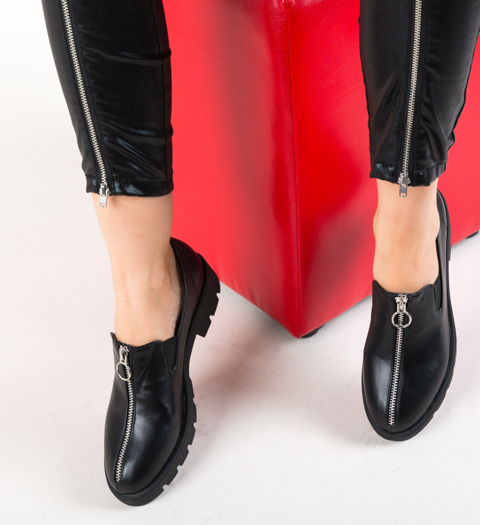 Pantofi casual bryant negri
