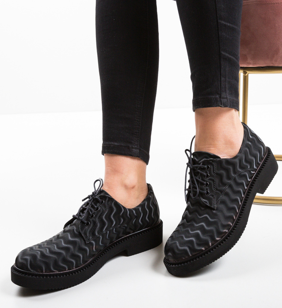 Pantofi casual cats negri