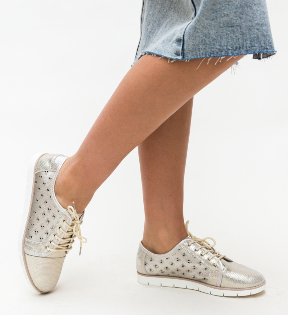 Pantofi Casual Clegg Aurii