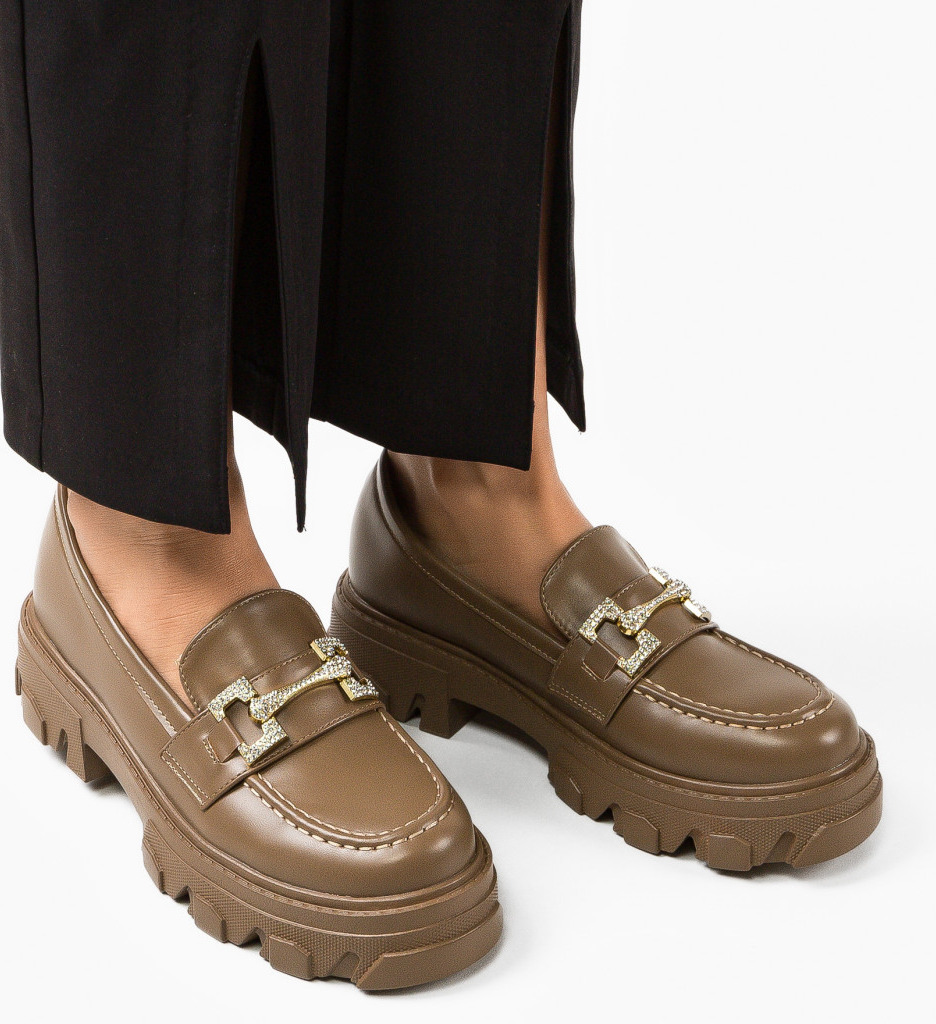 Pantofi Casual dama Ambrogino Khaki