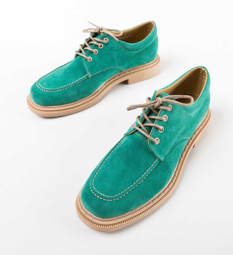 Pantofi casual dama chaplin verzi