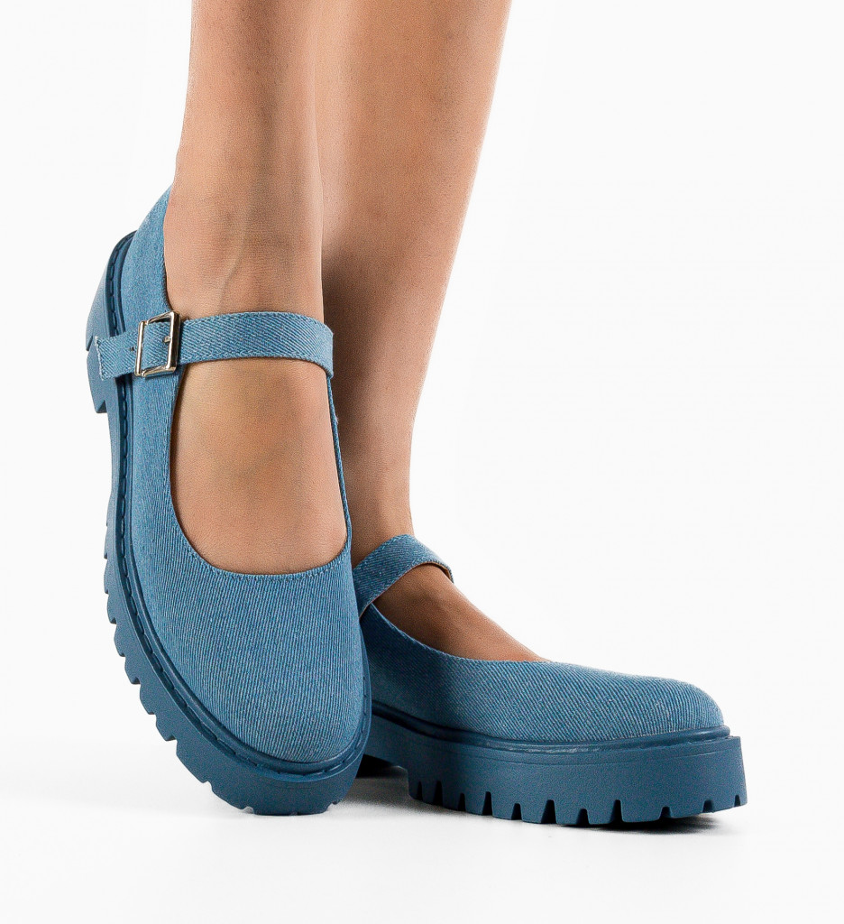 Poze Pantofi casual dama Mersey Albastri DePurtat