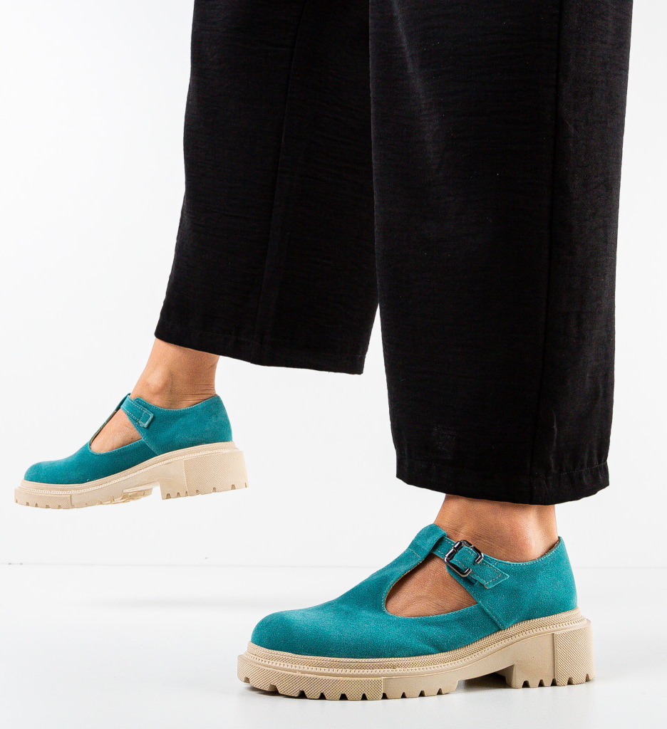 Pantofi casual dama okamaj turcoaz