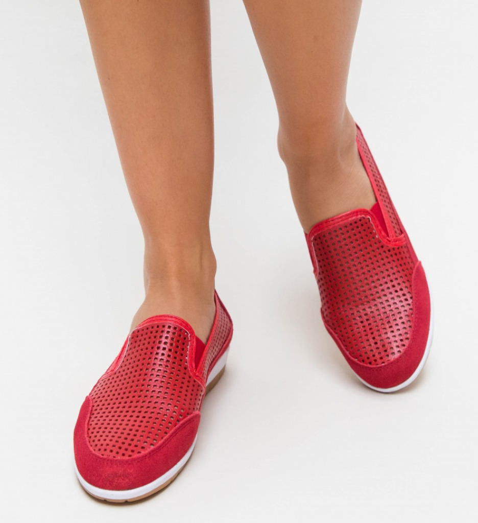Poze Pantofi Casual Embo Rosii depurtat.ro 