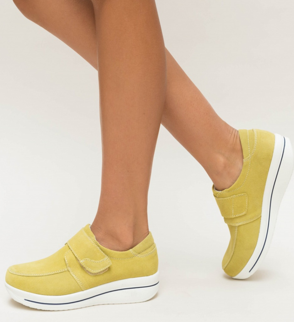 Pantofi casual iron galben