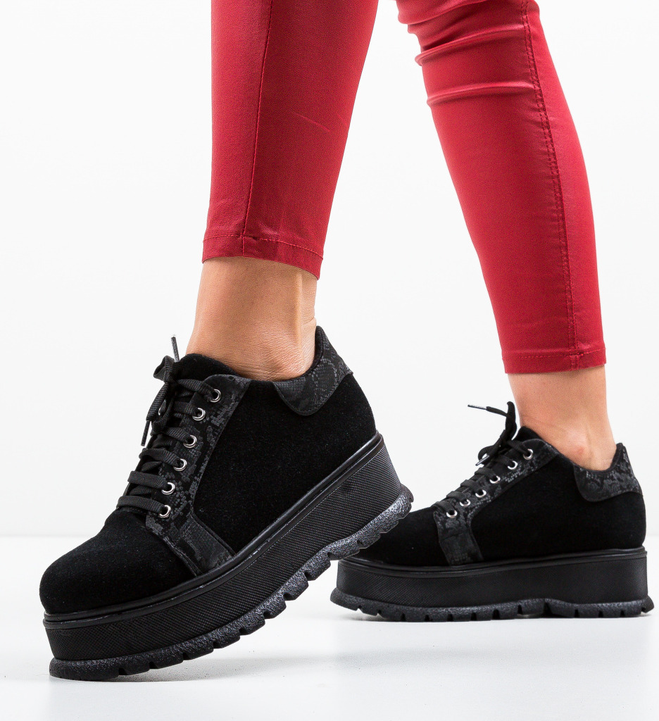 Pantofi casual kislev negri 4