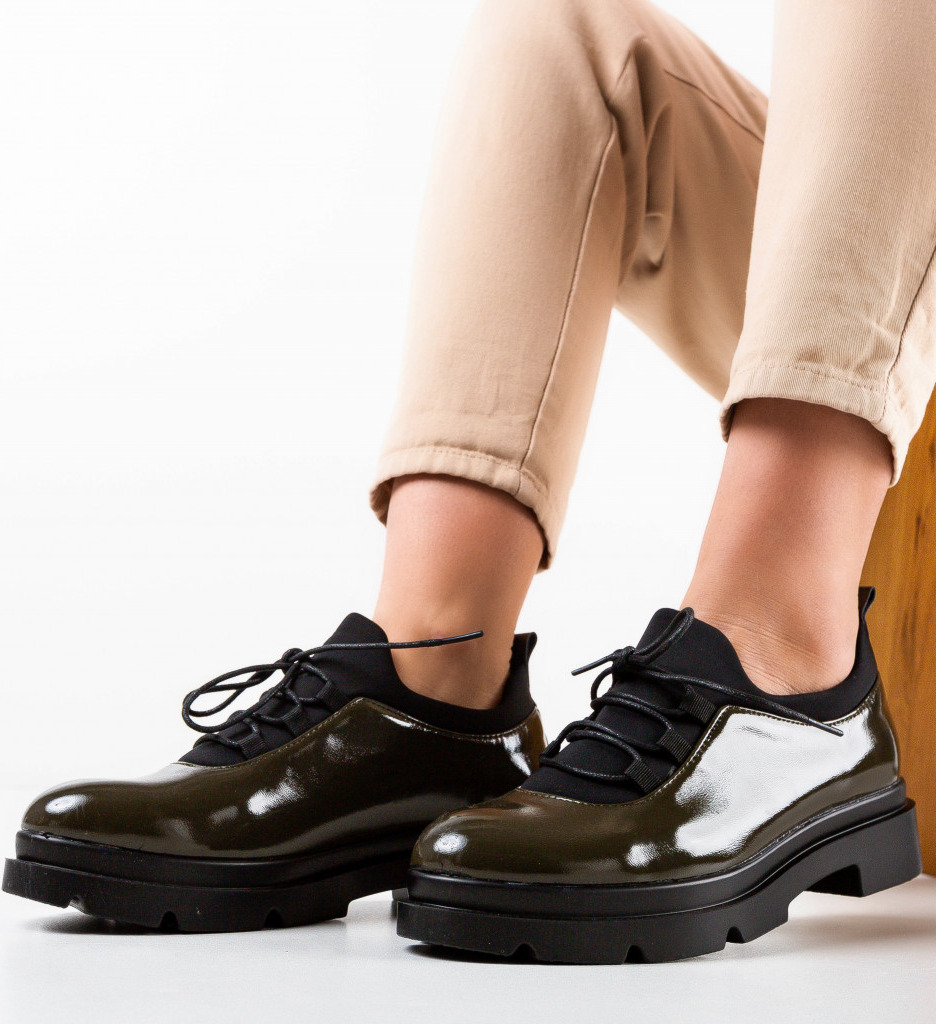Pantofi casual lydia verzi