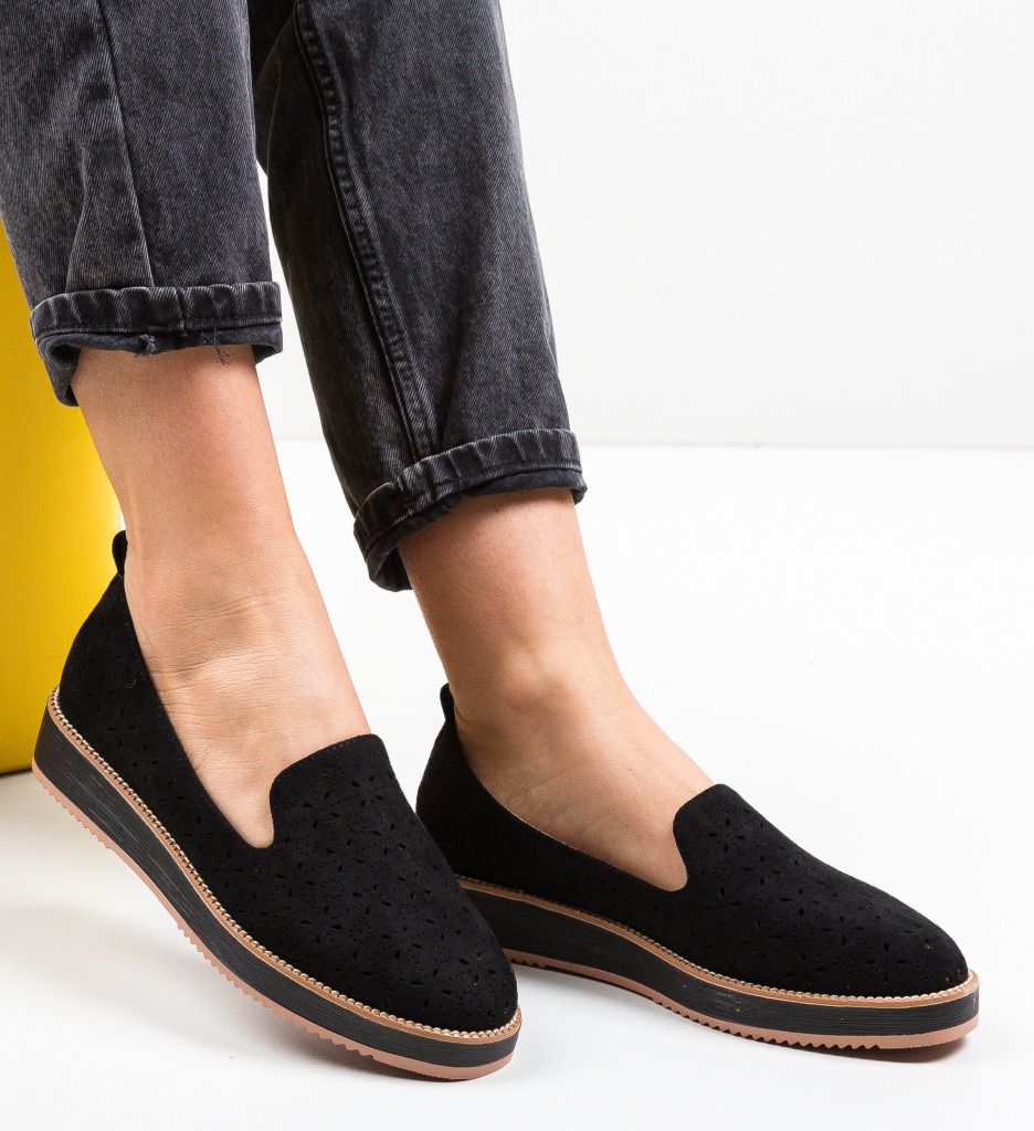 Pantofi Casual Omega Negri