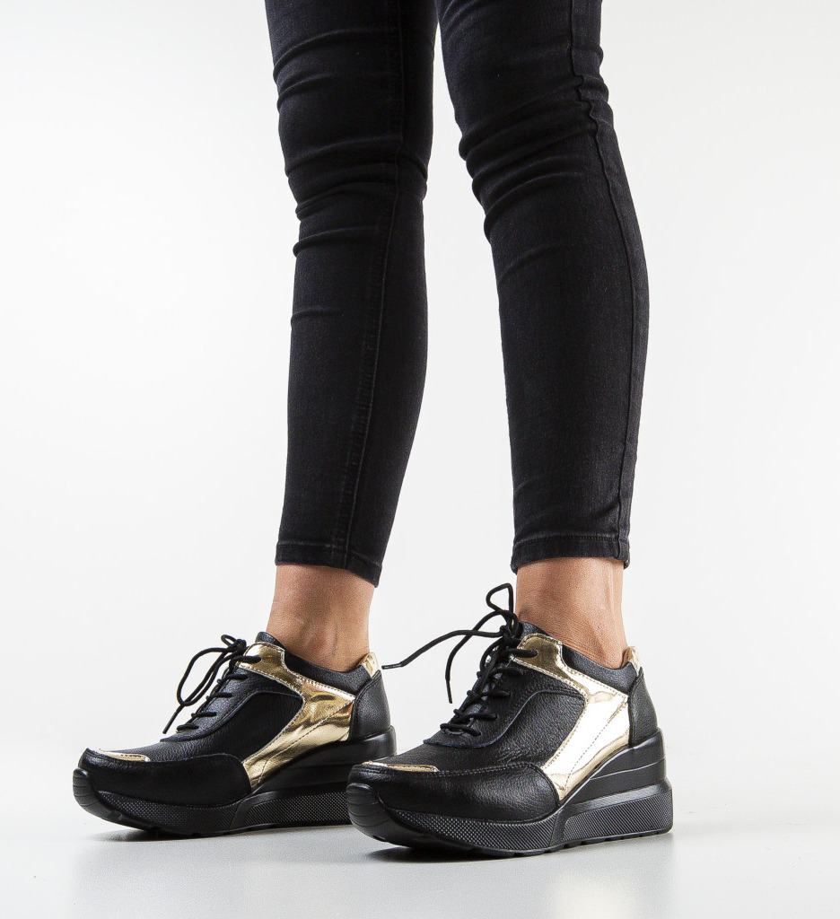 Pantofi casual reema negri