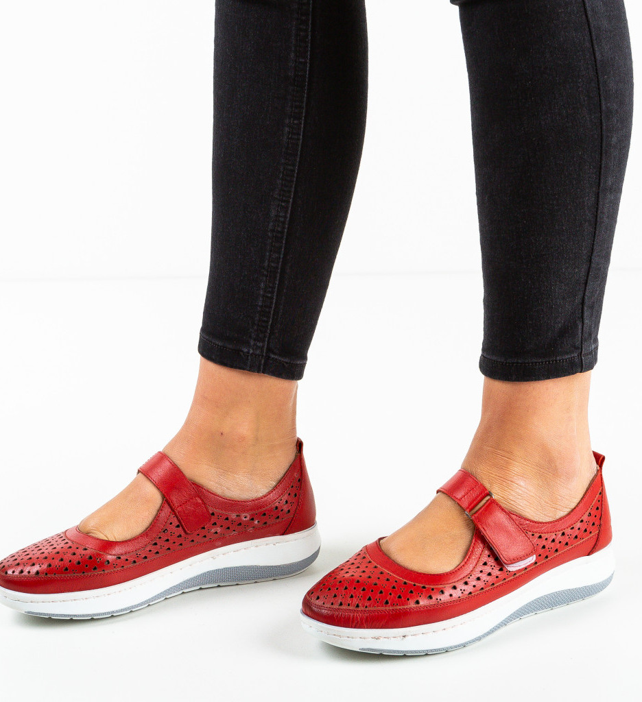 Pantofi casual smyth rosii