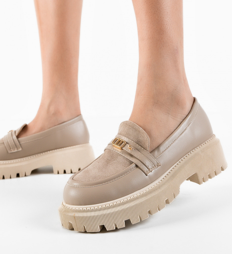 Pantofi casual solis khaki