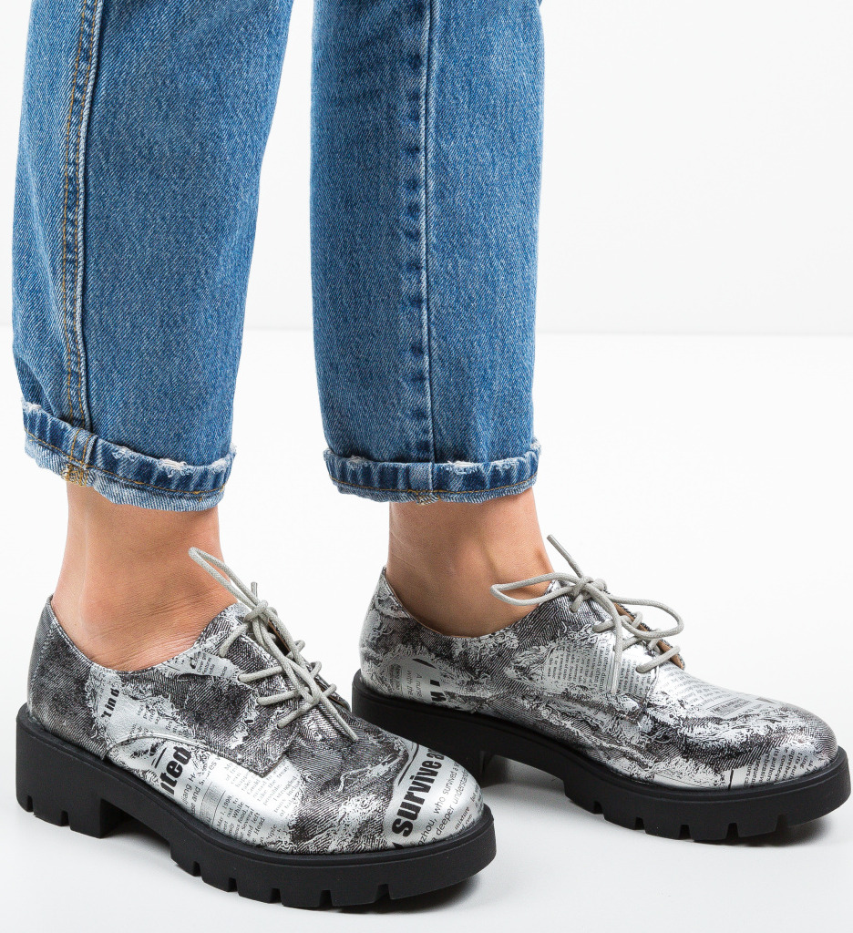 Poze Pantofi Casual Survive Argintii depurtat.ro 