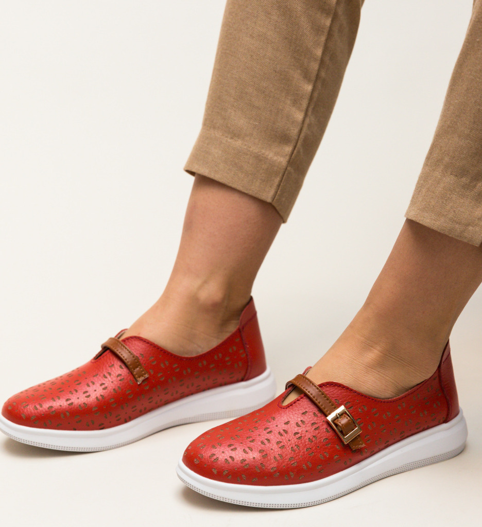 Poze Pantofi Casual Vicez Rosii depurtat.ro 