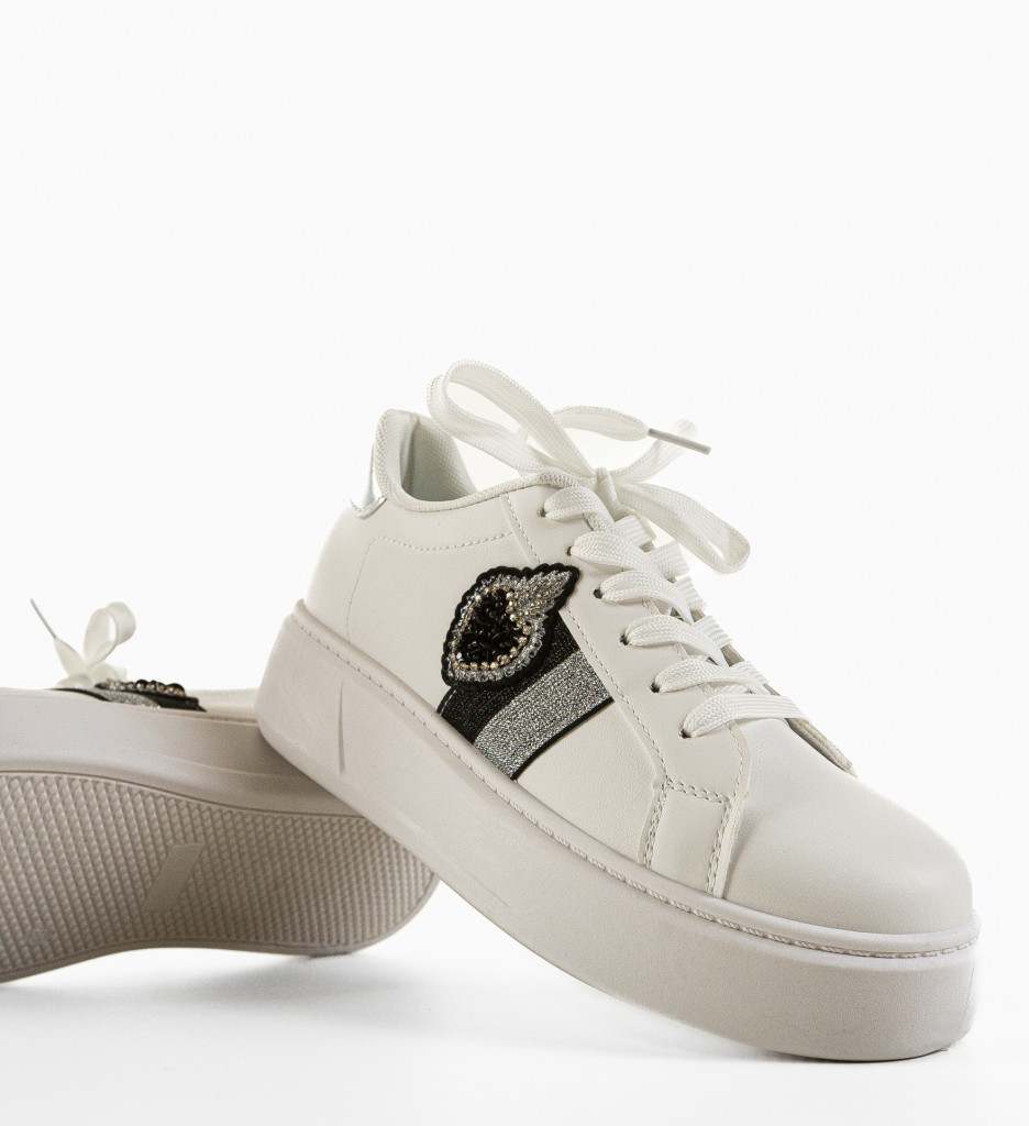 Poze Pantofi Sport Keira Albi DePurtat