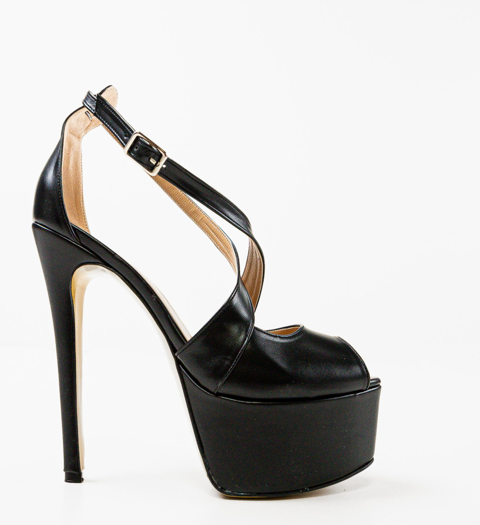 Poze Sandale dama Chio Negre depurtat.ro 
