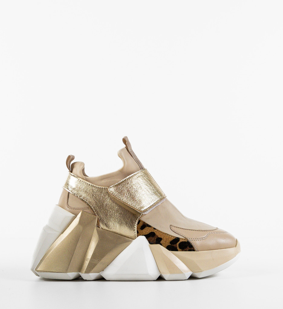 Poze Sneakers dama Bonbo Bej 2 DePurtat