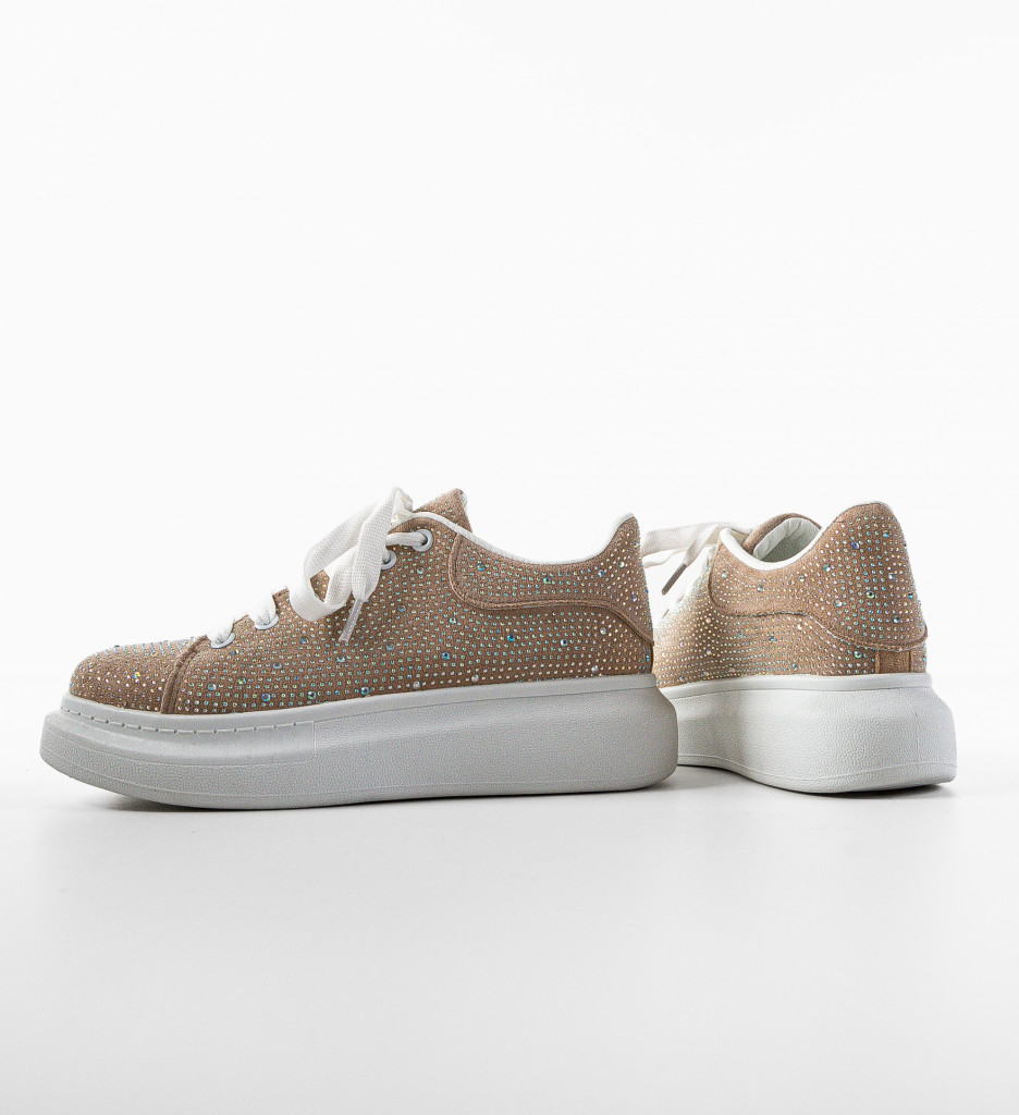 Poze Sneakers dama Mermera Bej DePurtat