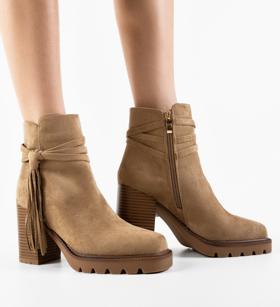 Poze Botine dama Graps Khaki DePurtat