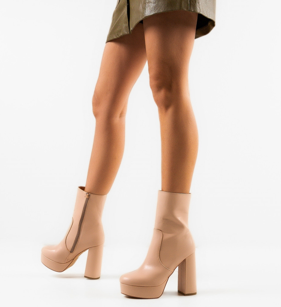 Botine dama Ron Khaki - 1 | YEO