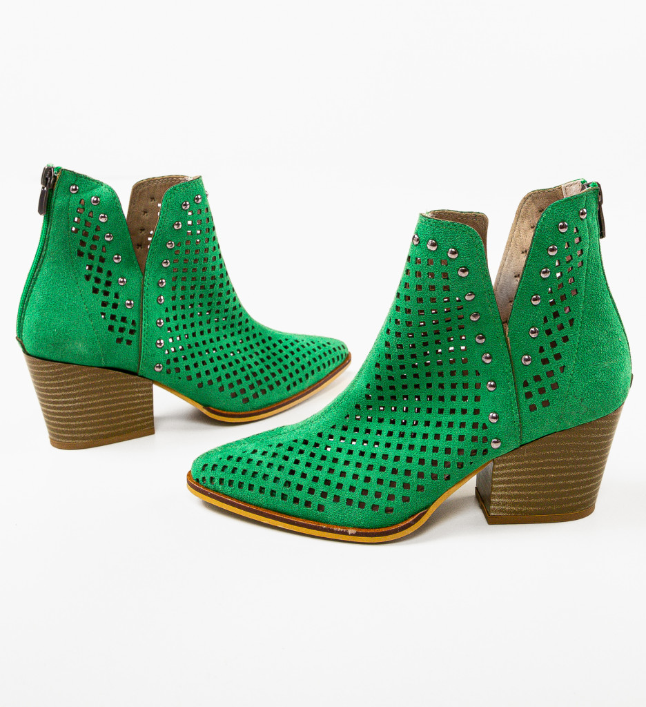 Botine dama sariad verzi