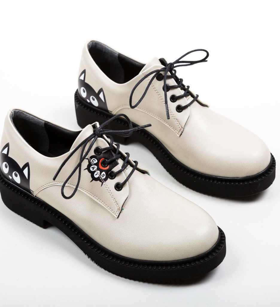 Pantofi Casual Cats Bej 2