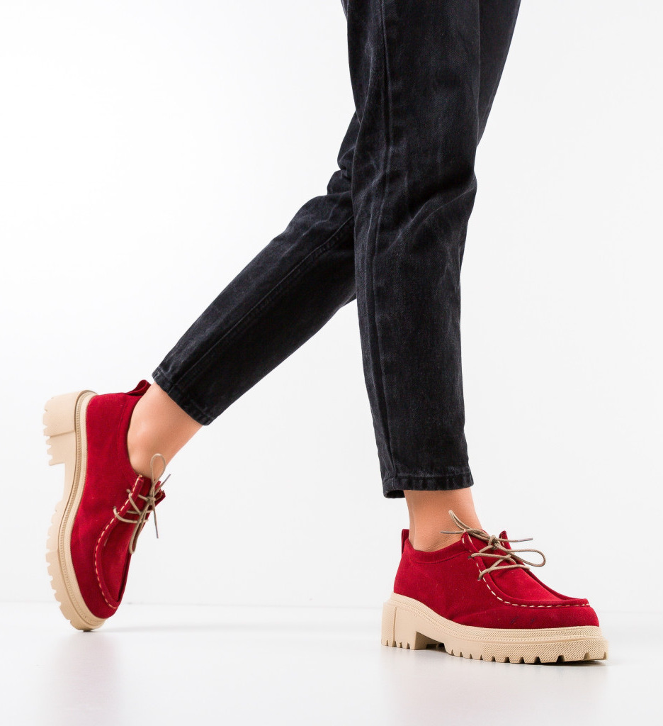 Pantofi casual dama charlie rosii