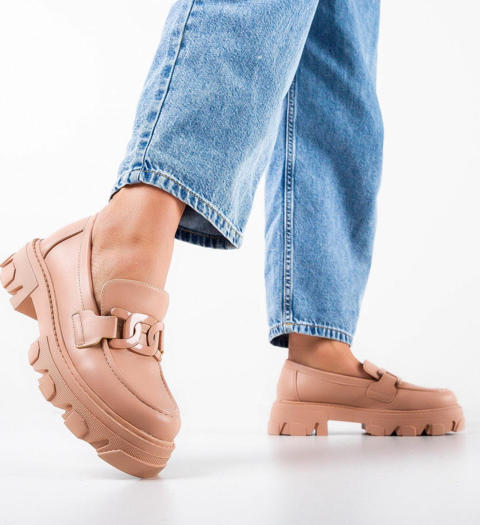 Pantofi casual dama hor nude