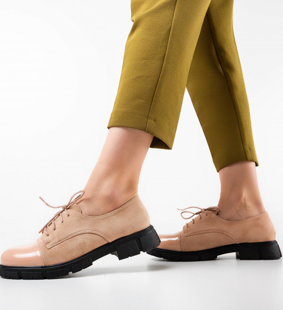 Pantofi casual dama peachy bej