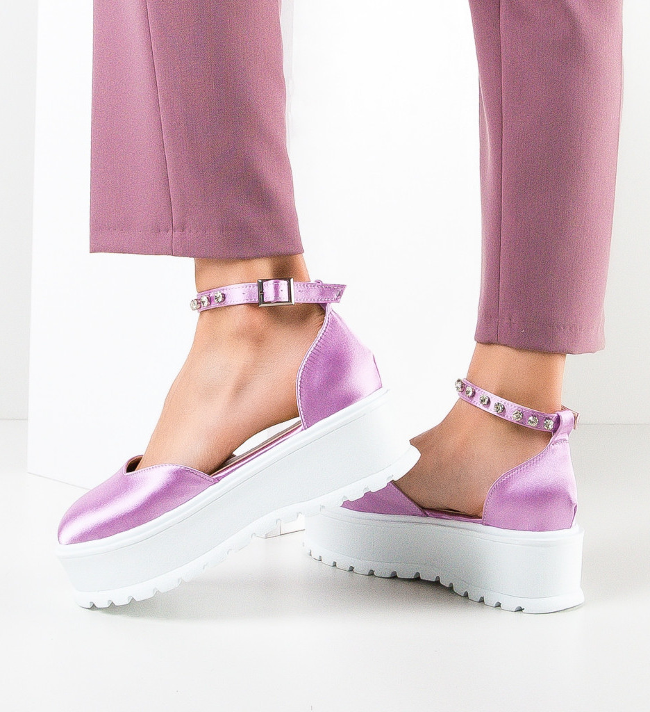 Pantofi casual dama viset mov