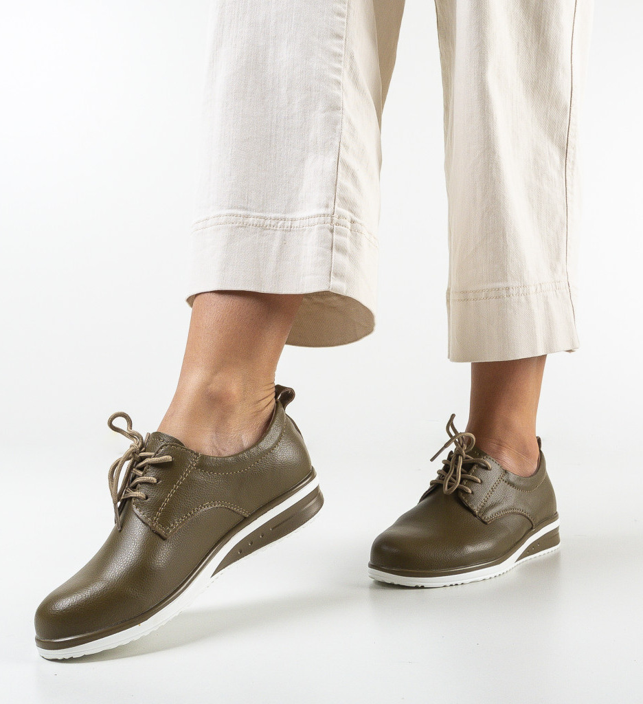 Pantofi Casual Gurdeep Khaki depurtat.ro imagine 2022 13clothing.ro