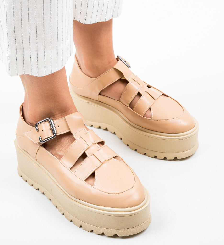 Pantofi Casual Karagam Bej