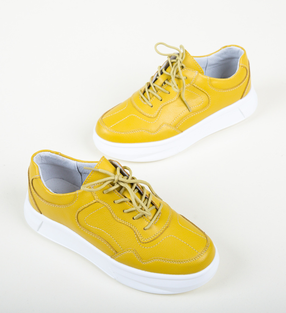 Poze Pantofi Casual Peters Galbeni depurtat.ro 