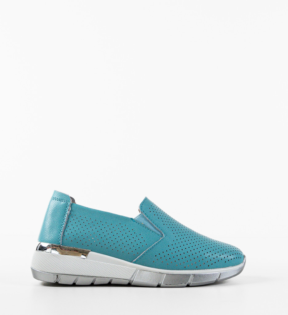 Poze Pantofi Casual Pufine Turcoaz DePurtat