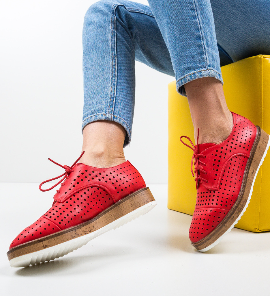 Pantofi Casual Ropag Rosii