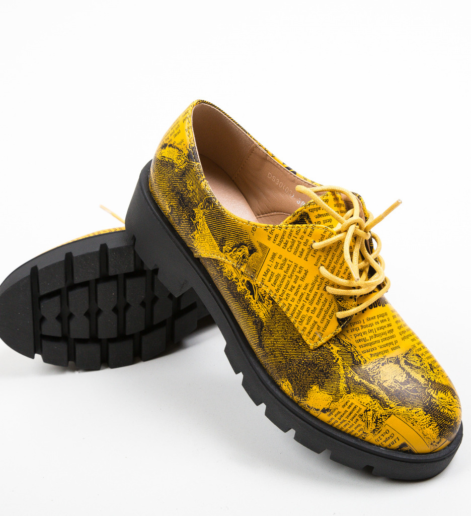 Pantofi casual survive galbeni