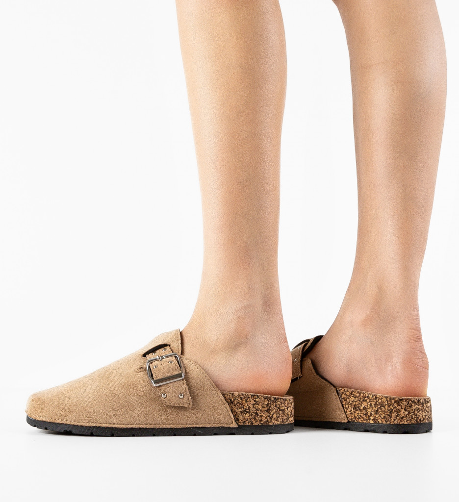 Poze Papuci dama Neckar Khaki DePurtat