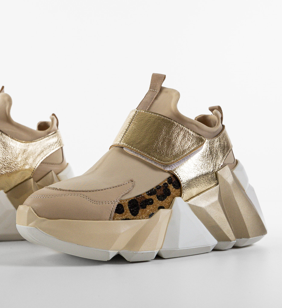 Poze Sneakers dama Bonbo Bej 2 DePurtat