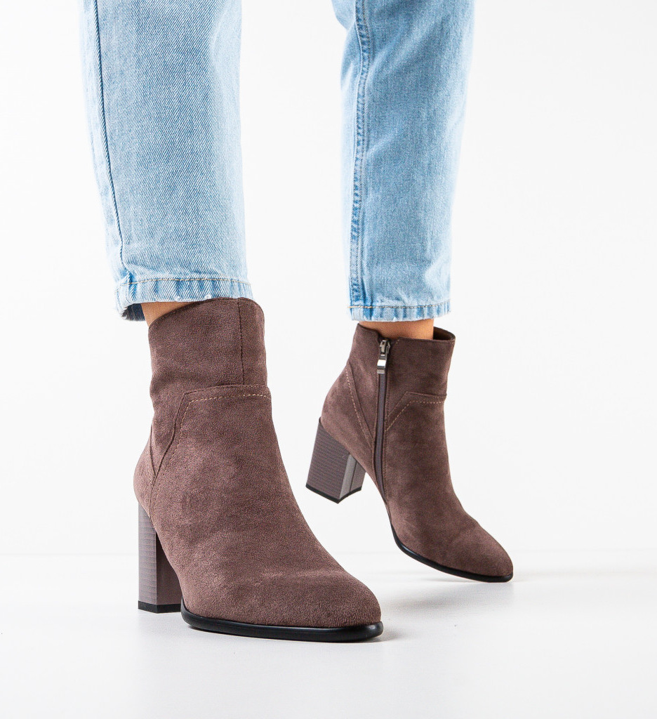 Botine dama booker khaki