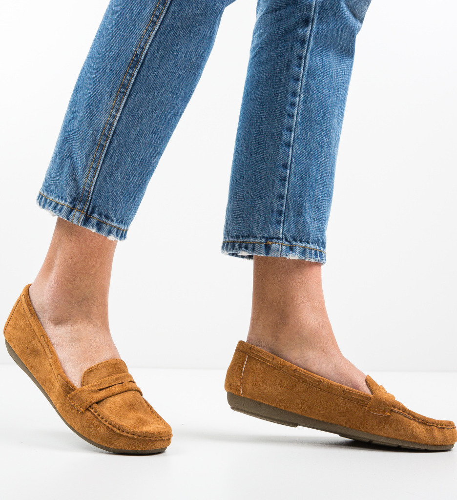 Pantofi Casual Amiq Camel