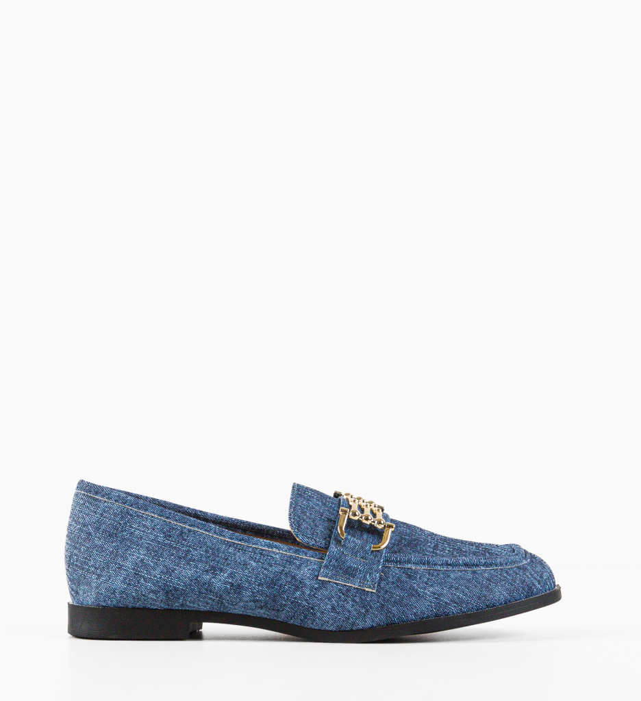 Poze Pantofi Casual dama Chivi Albastri DePurtat