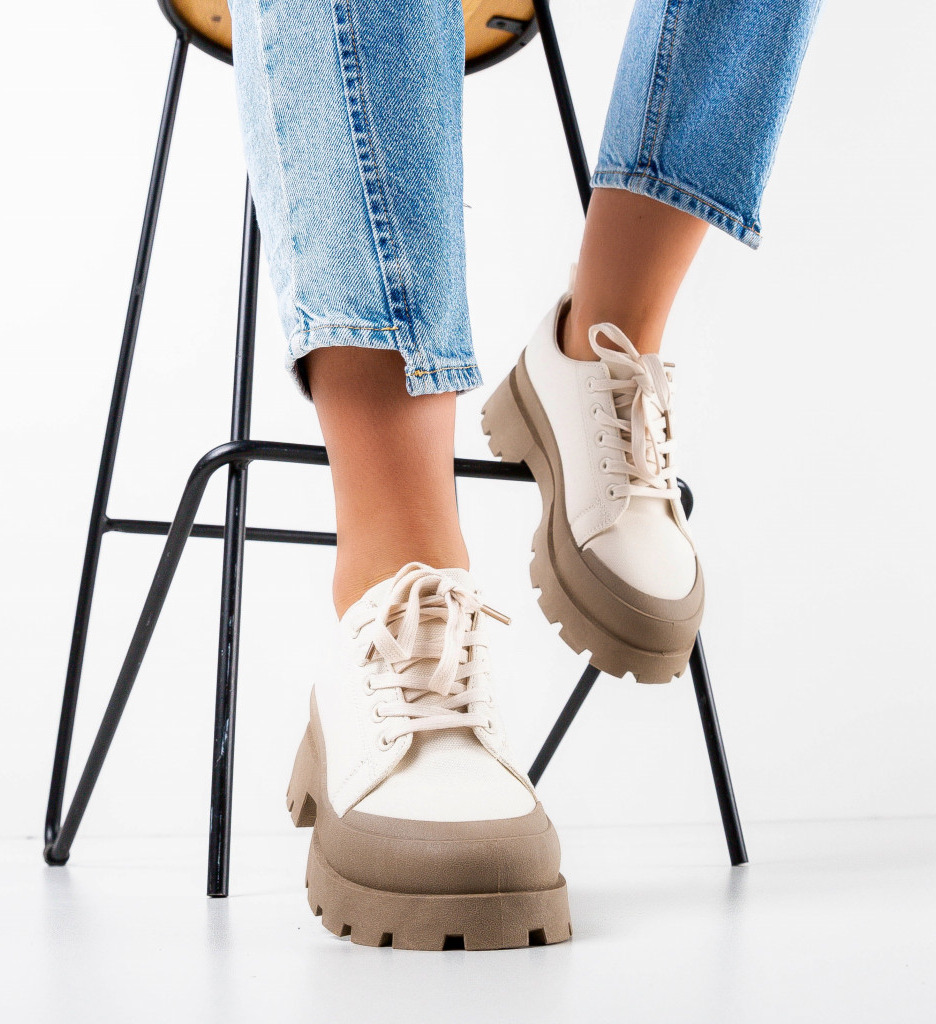 Pantofi casual dama lester bej