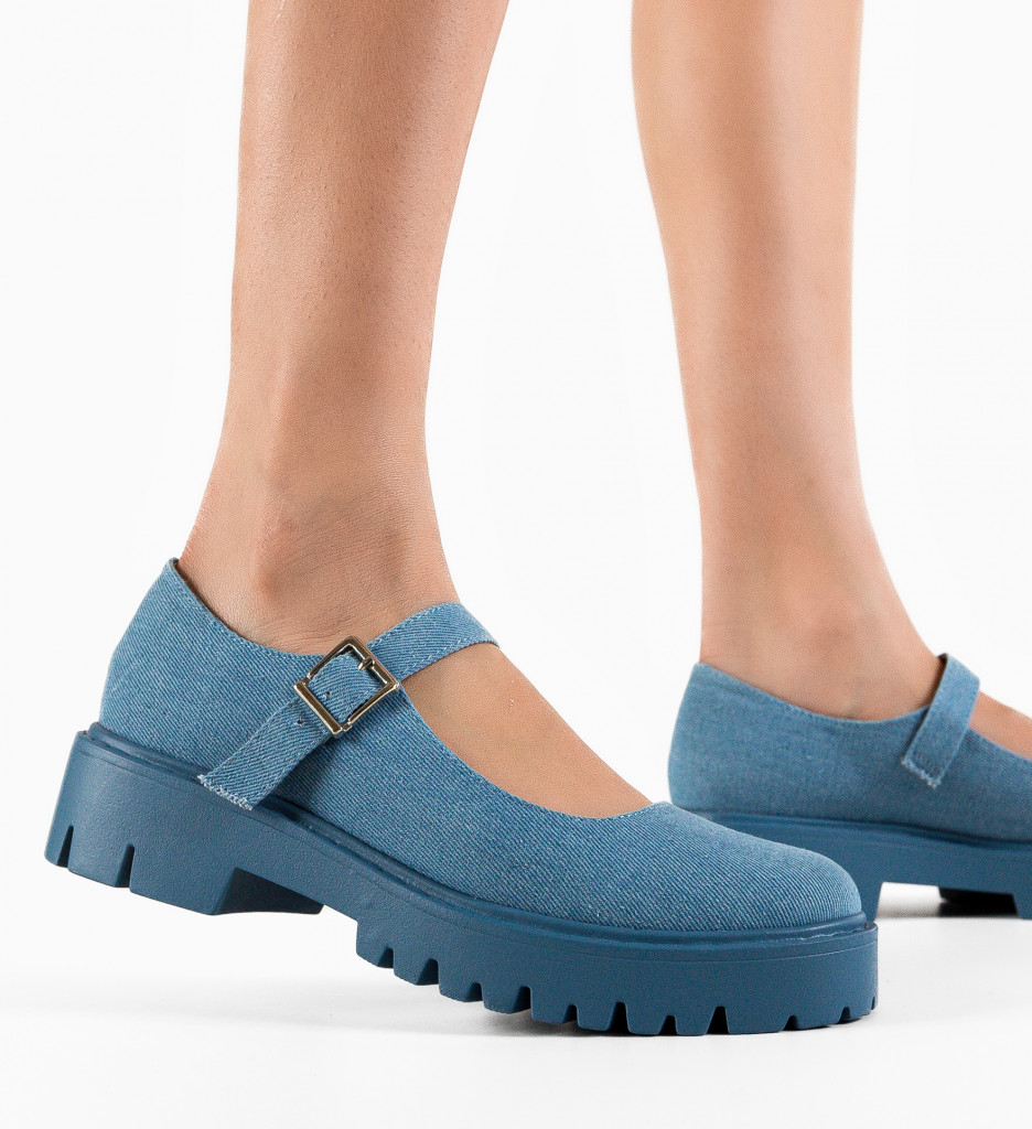Poze Pantofi casual dama Mersey Albastri DePurtat