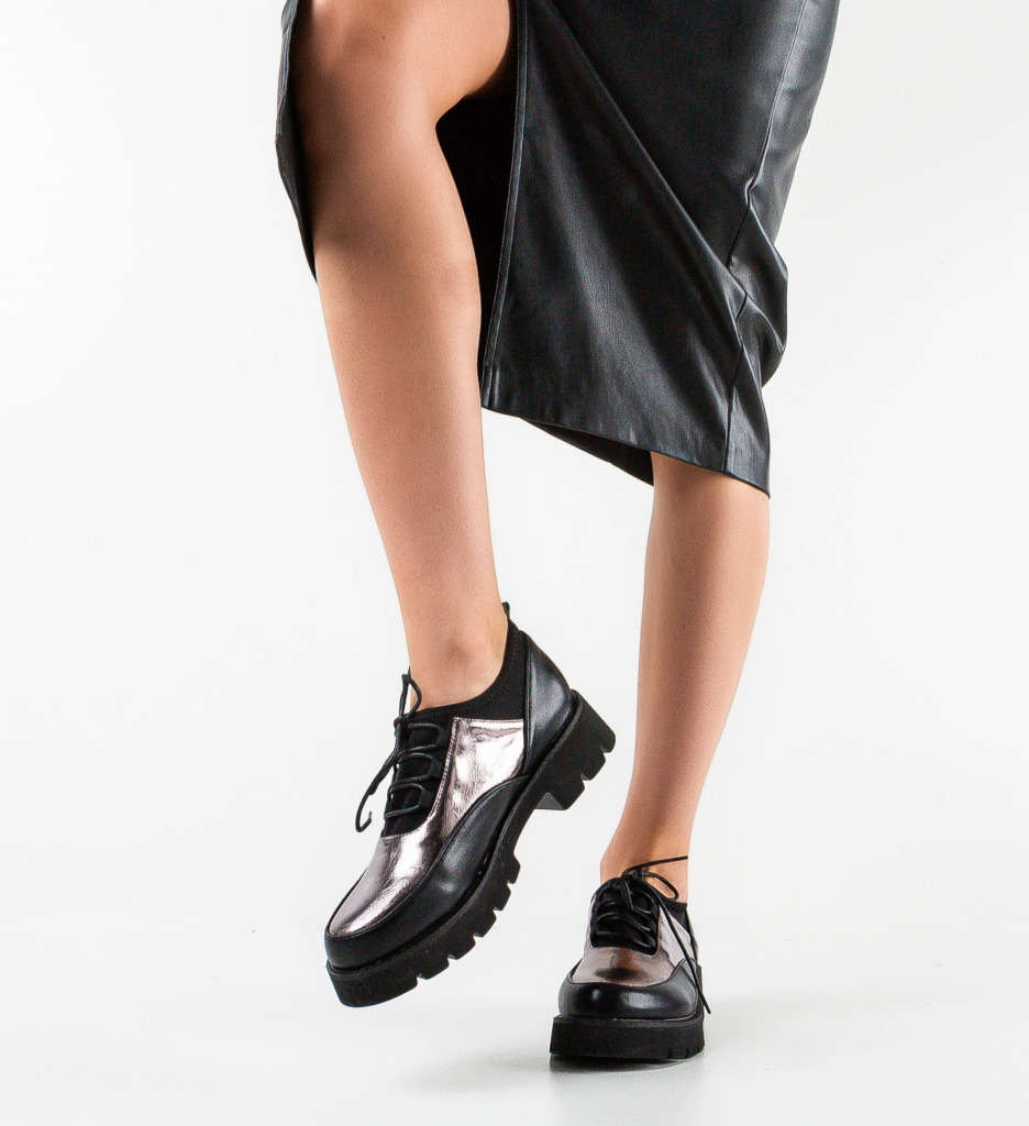 Pantofi casual dama popyta negri 2