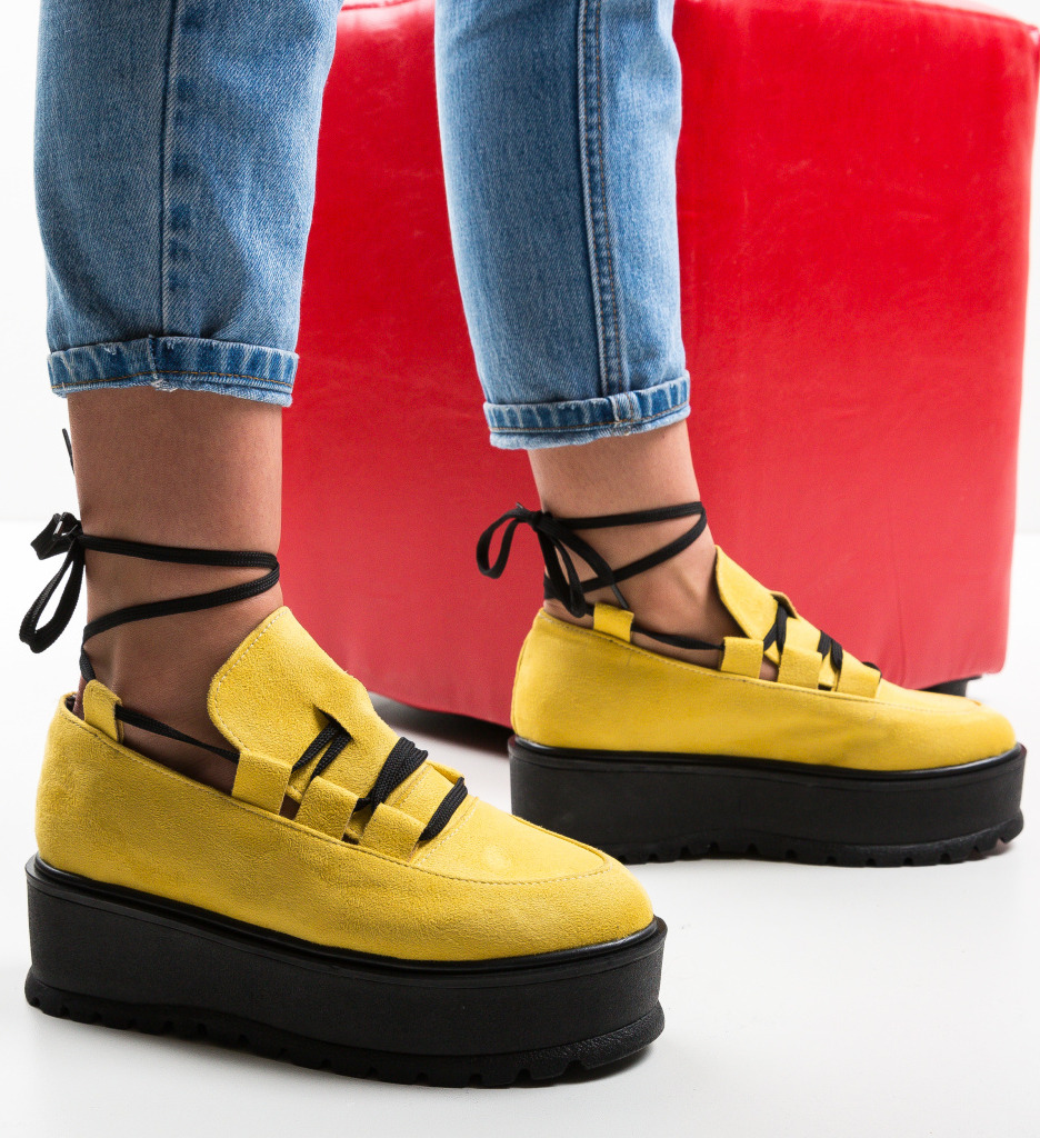 Pantofi Casual Dreaam Galbeni