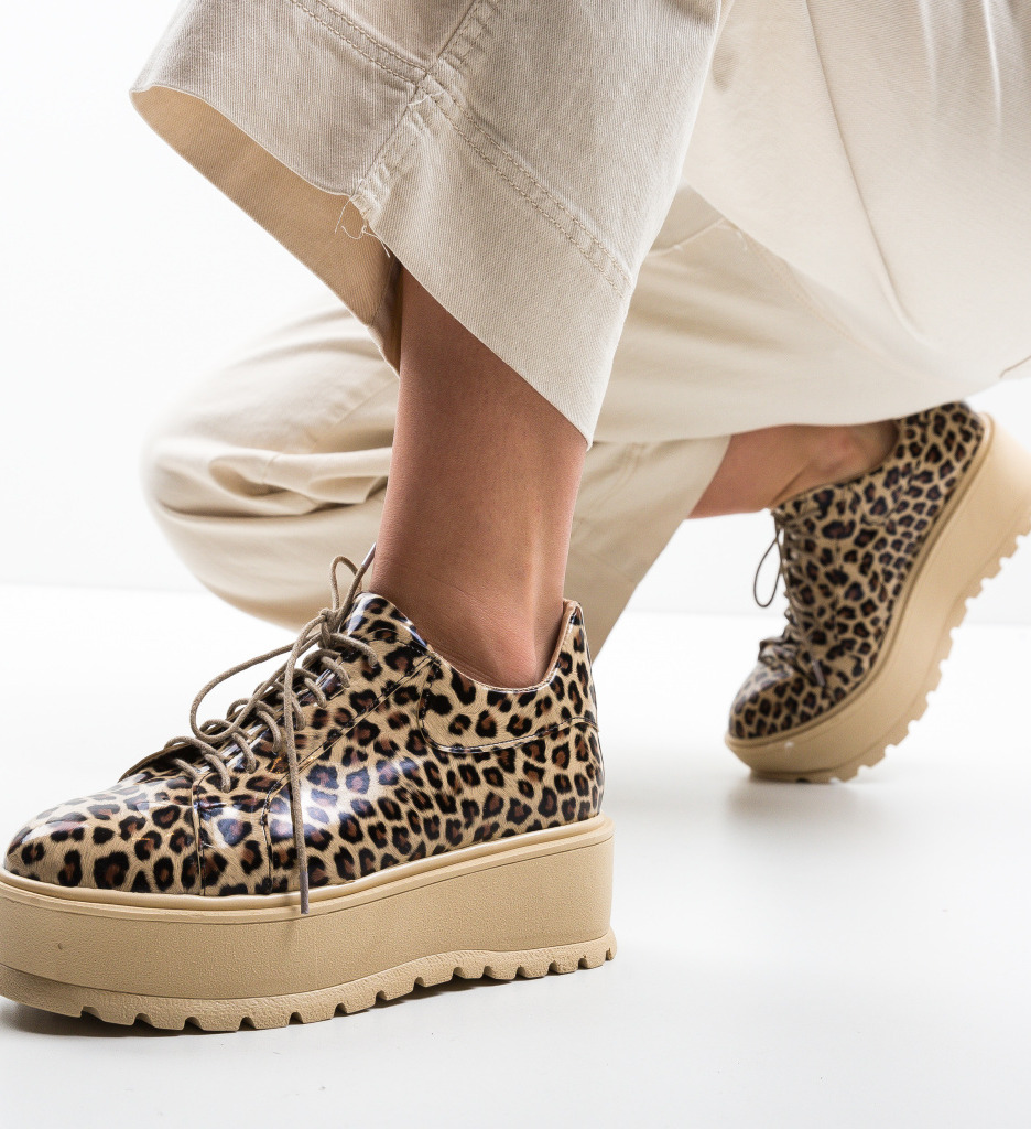 Pantofi Casual Dutano Leopard 2