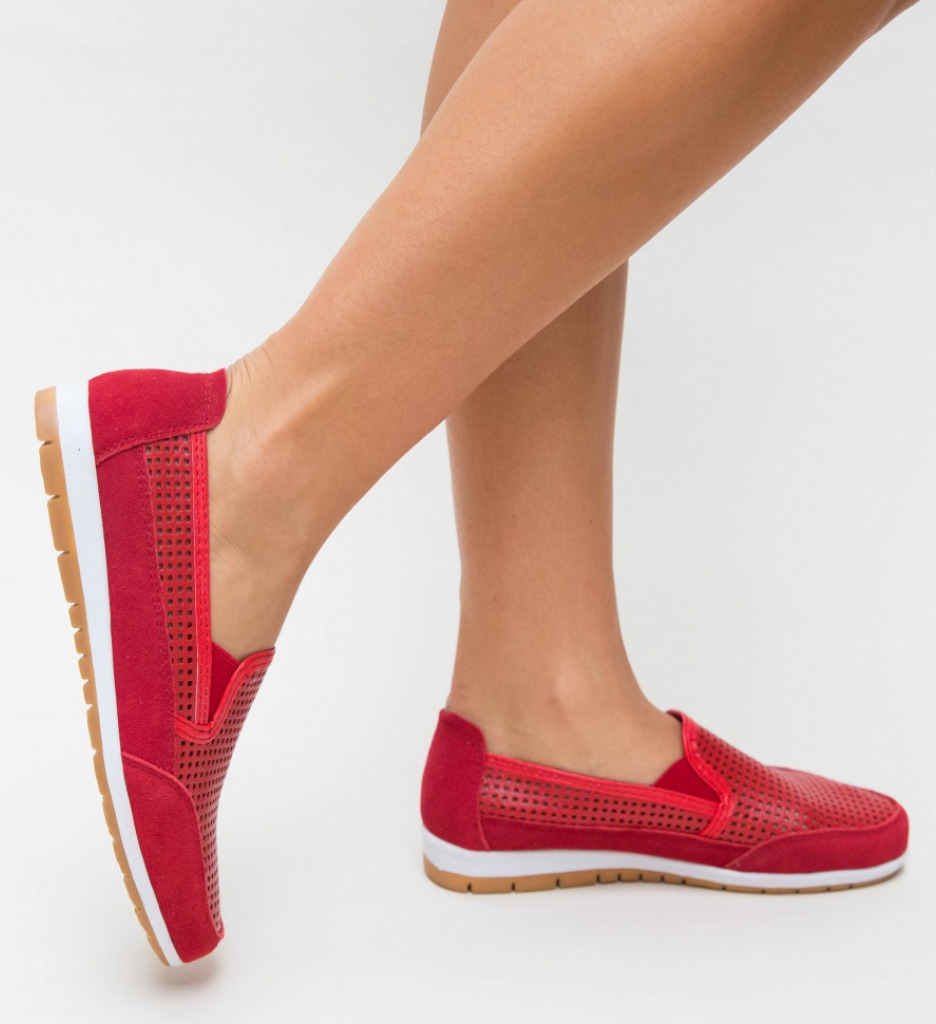 Poze Pantofi Casual Embo Rosii depurtat.ro 