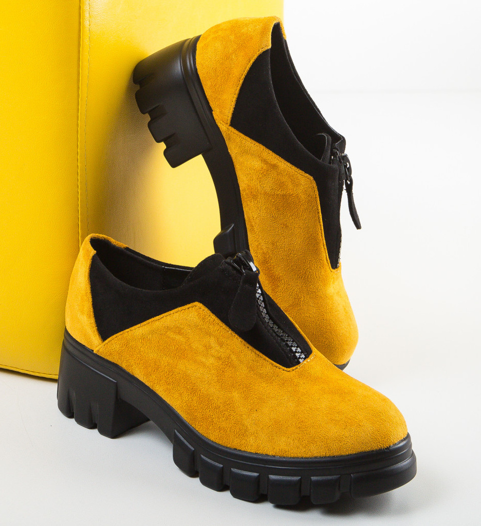 Pantofi casual horton galbeni